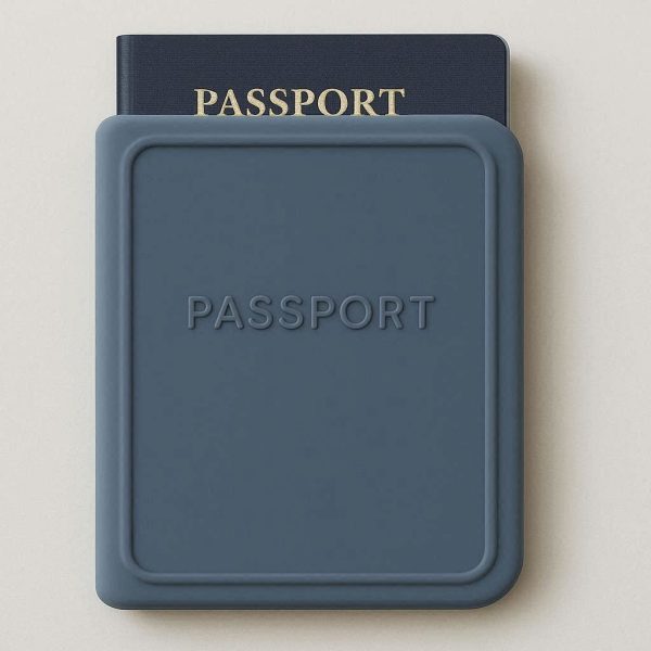 Silicone Passport Holder Waterproof Protective Case Soft Rubber Travel Document Wallet Identification Card Sleeve Minimalist