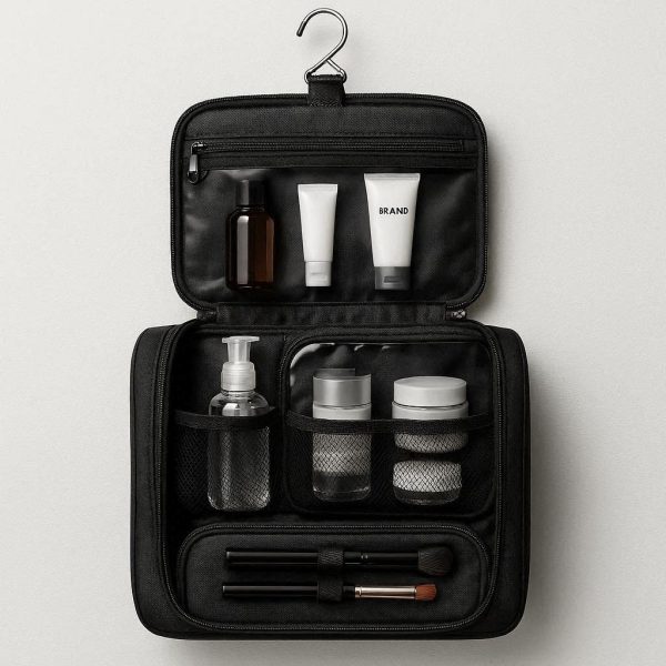 Hanging Toiletry Bag Large Capacity Travel Cosmetic Makeup Organizer Waterproof Shower Wash Bag With Hook Executive